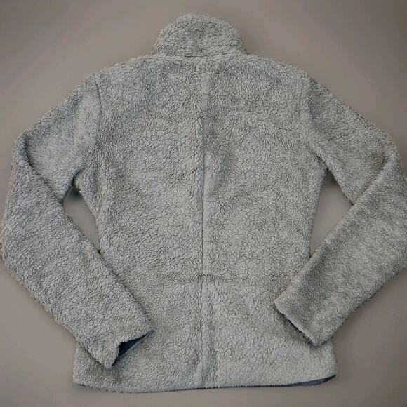 Patagonia‎ Fleece Full Zip Vintage Fuzzy Greenish Gray Jacket Womens Size XS - Picture 2 of 6